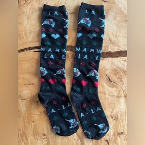 Narwhal Christmas Socks
